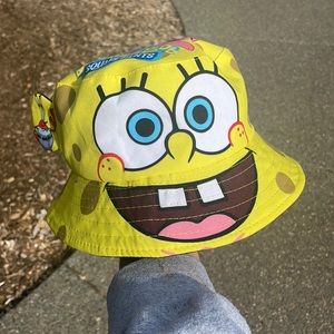 SpongeBob | Bucket Hat | OS | Yellow, Blue | Great Condition
